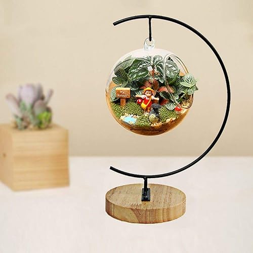 Miniatura 9 de YY YEARCHY Awesomes - Soporte de metal para decoración de terrario, soporte para maceta de flores, soporte de hierro para colgar bolas de globo