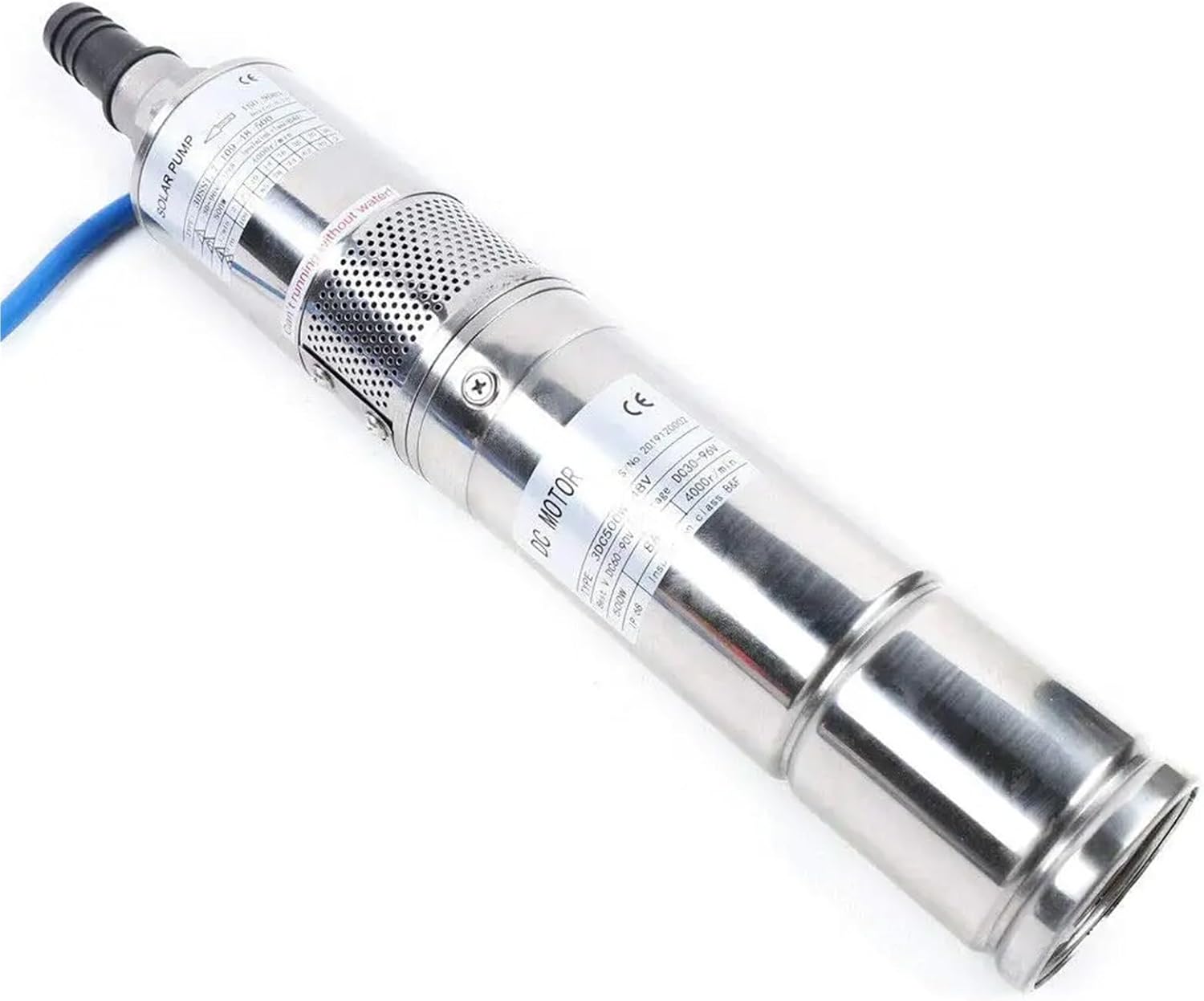 1pcs Solar Water Pump Deep Bore Well Submersible Water Pump with Mppt Controller 3 Inch 48V 500W Submersible Screw Well Garden Irrigation