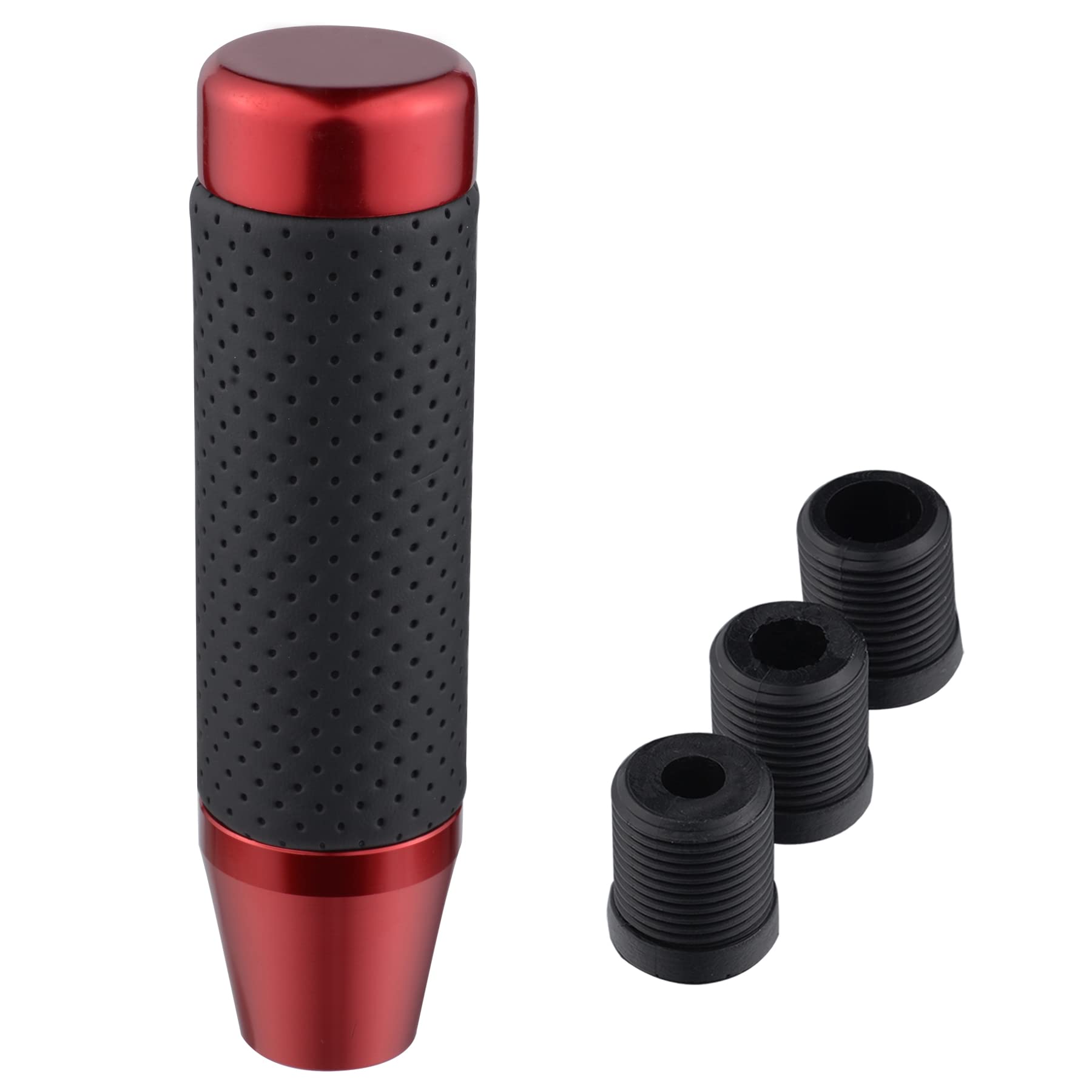 Padaodao Aluminum Alloy Gear Knob Shift Knobs Lever Stick Handle for Most Manual Automatic Vehicles SUV Cars, Red
