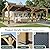 Jocisland 10' x 20' Spruce Wood Carport for 2 Cars, Outdoor Grill Gazebo with Hardtop Lean Roof, Wind & Snow Resistant, Heavy Duty Pergola for Garden, Patio, Backyard
