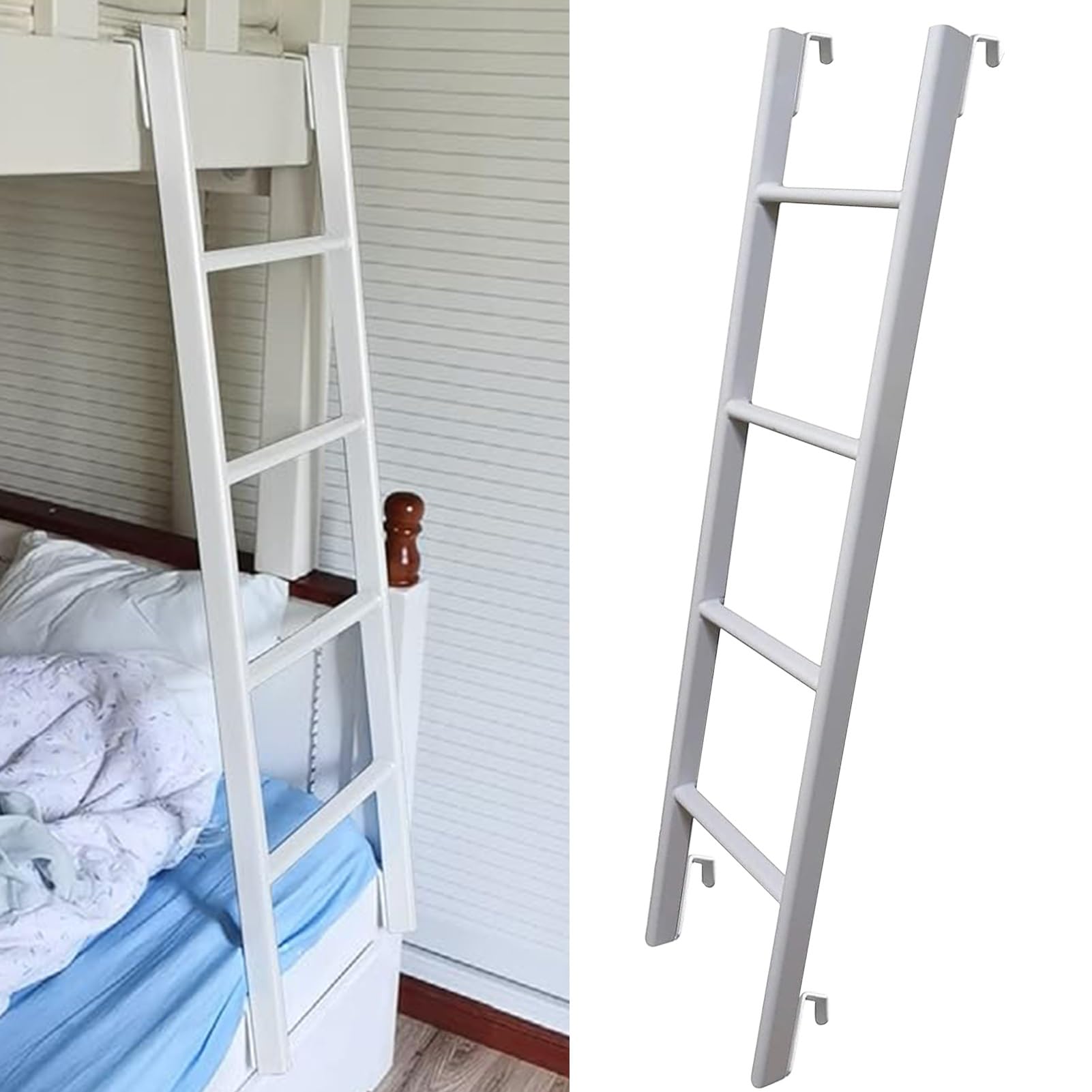 Échelle pour lits superposés métallique robuste 150 cm pour lit jumeau et camping-car