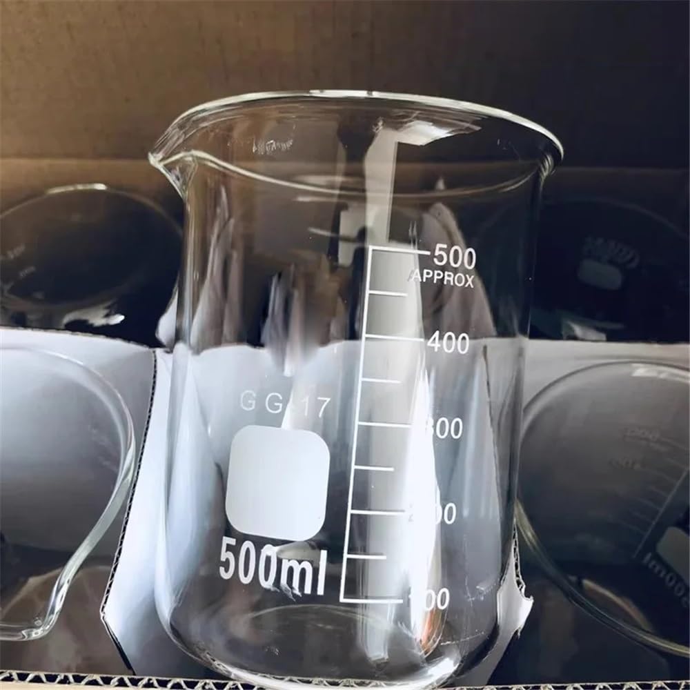 1 ensemble de béchers en verre borosilicaté de laboratoire, tailles variées, équipement de laboratoire d'expérimentation(5000ml 1pcs)