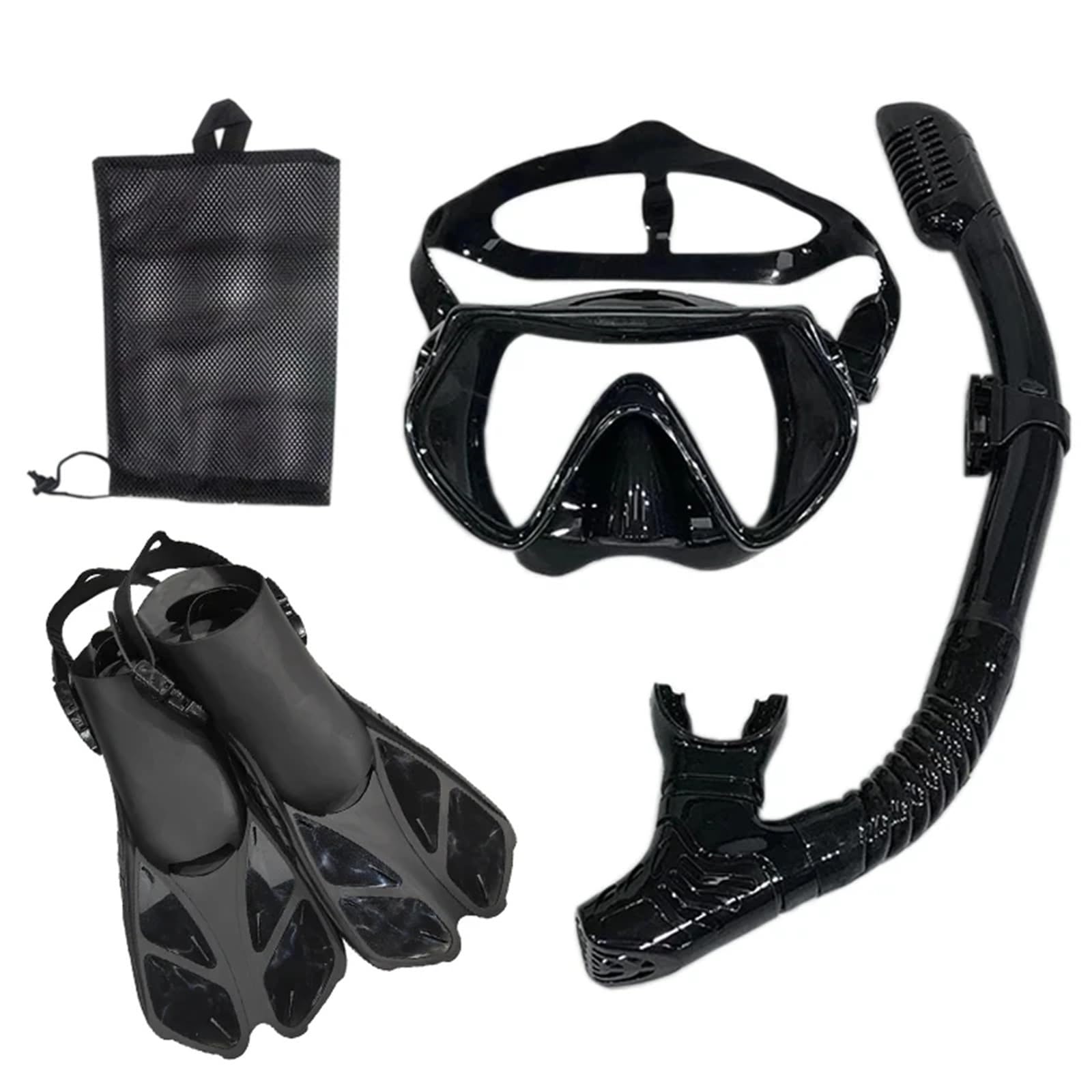 Máscara de Snorkel Máscara y Gafas de Buceo con Tubo de respiración, Conjunto de Tubo de natación para Adultos Unisex Kit de de Buceo(Pink Through,L/XL)