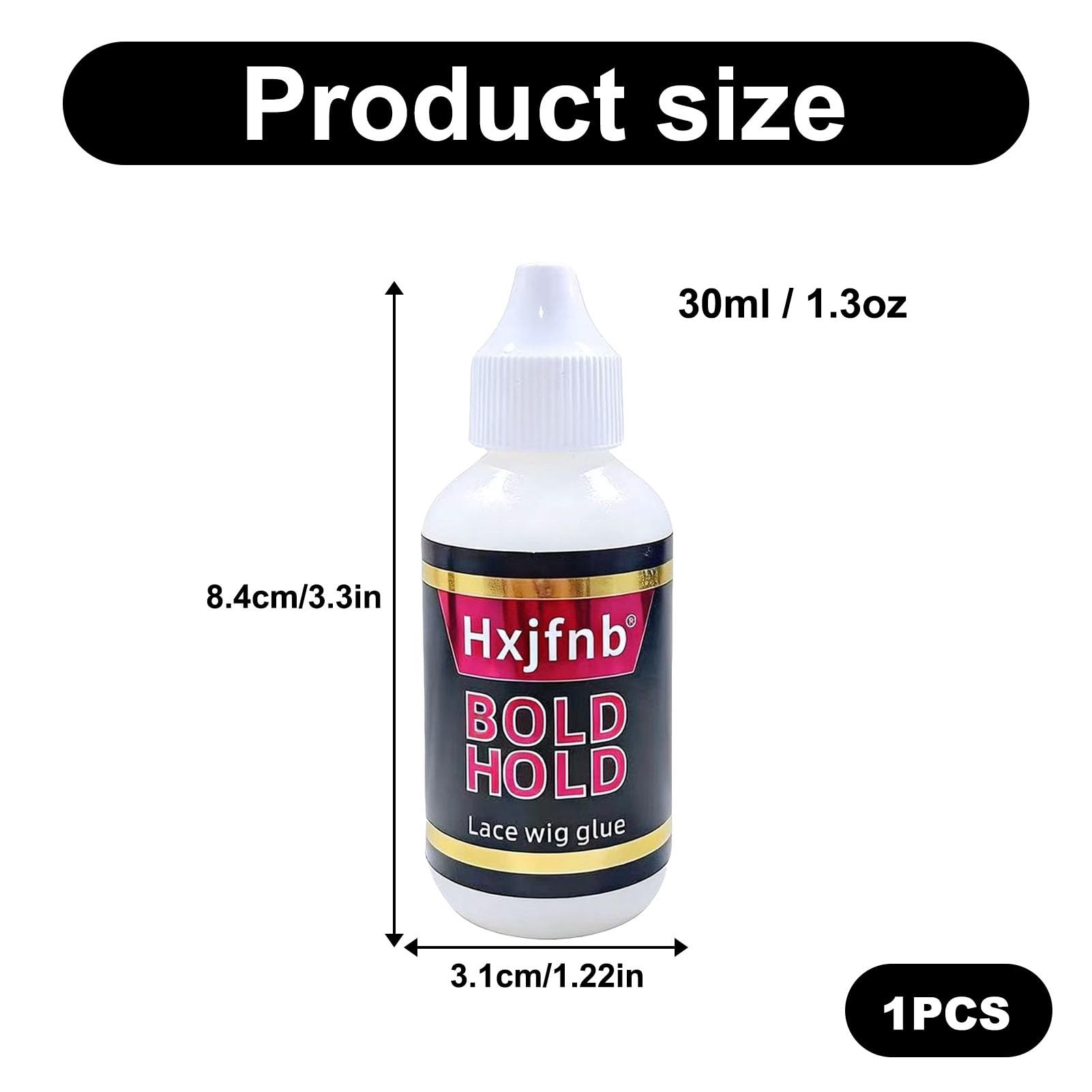 Pegamento para pelucas, 30 ml, juego de pegamento fuerte, fijación invisible, resistente al agua y al aceite para pelucas de encaje, postizos, sistemas de cabello y postizos