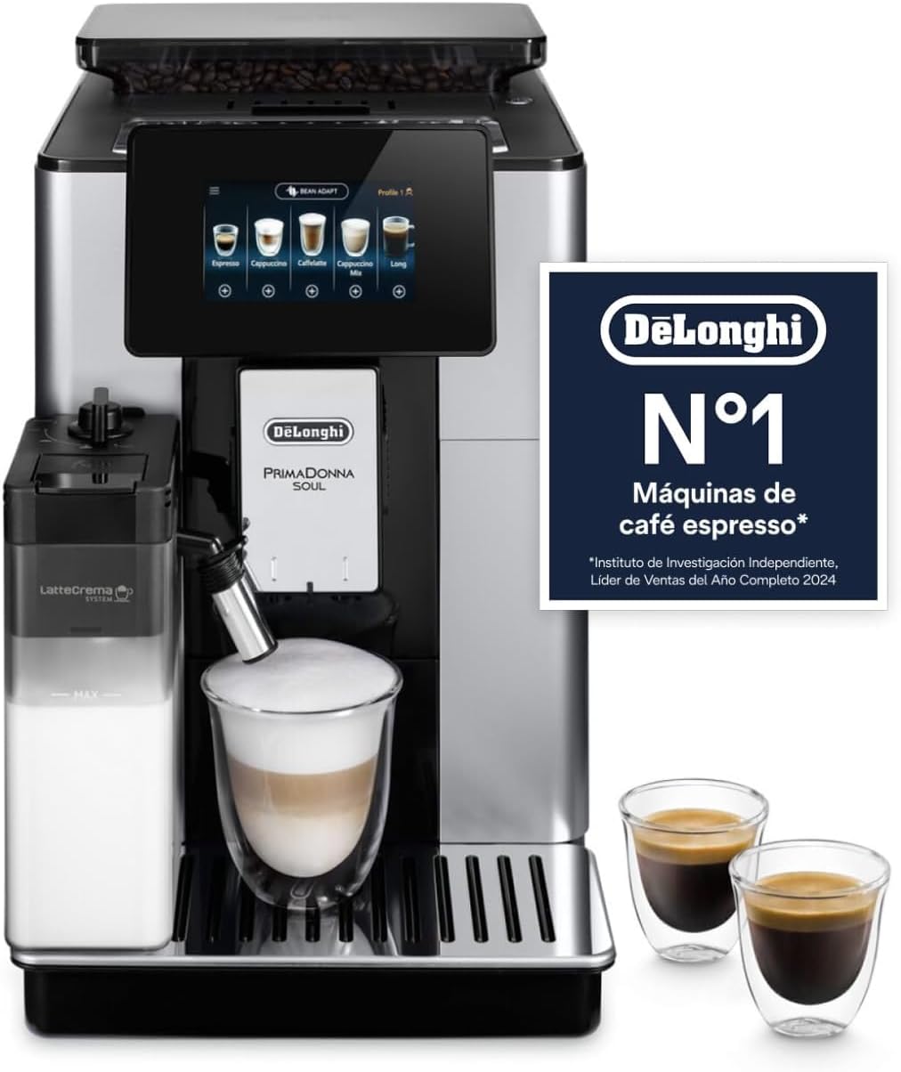 De'Longhi PrimaDonna Soul, Cafetera Superautomática, 18 Bebidas