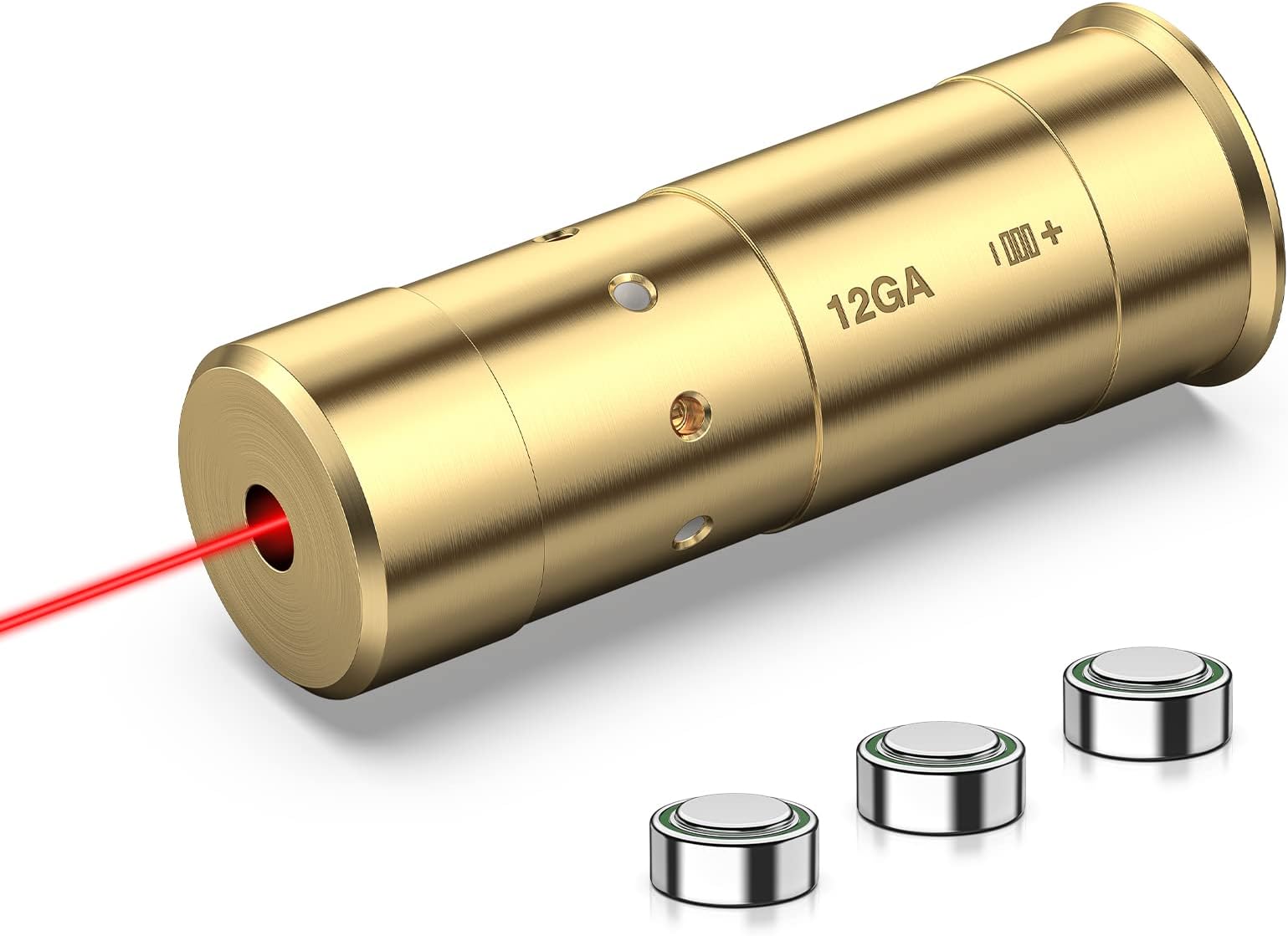 CVLIFE Bore Sight Laser 223 5.56mm/9mm/.243.308/12Gauge/7.62x39mm/.45acp Red Laser Bore Sighter with Batteries