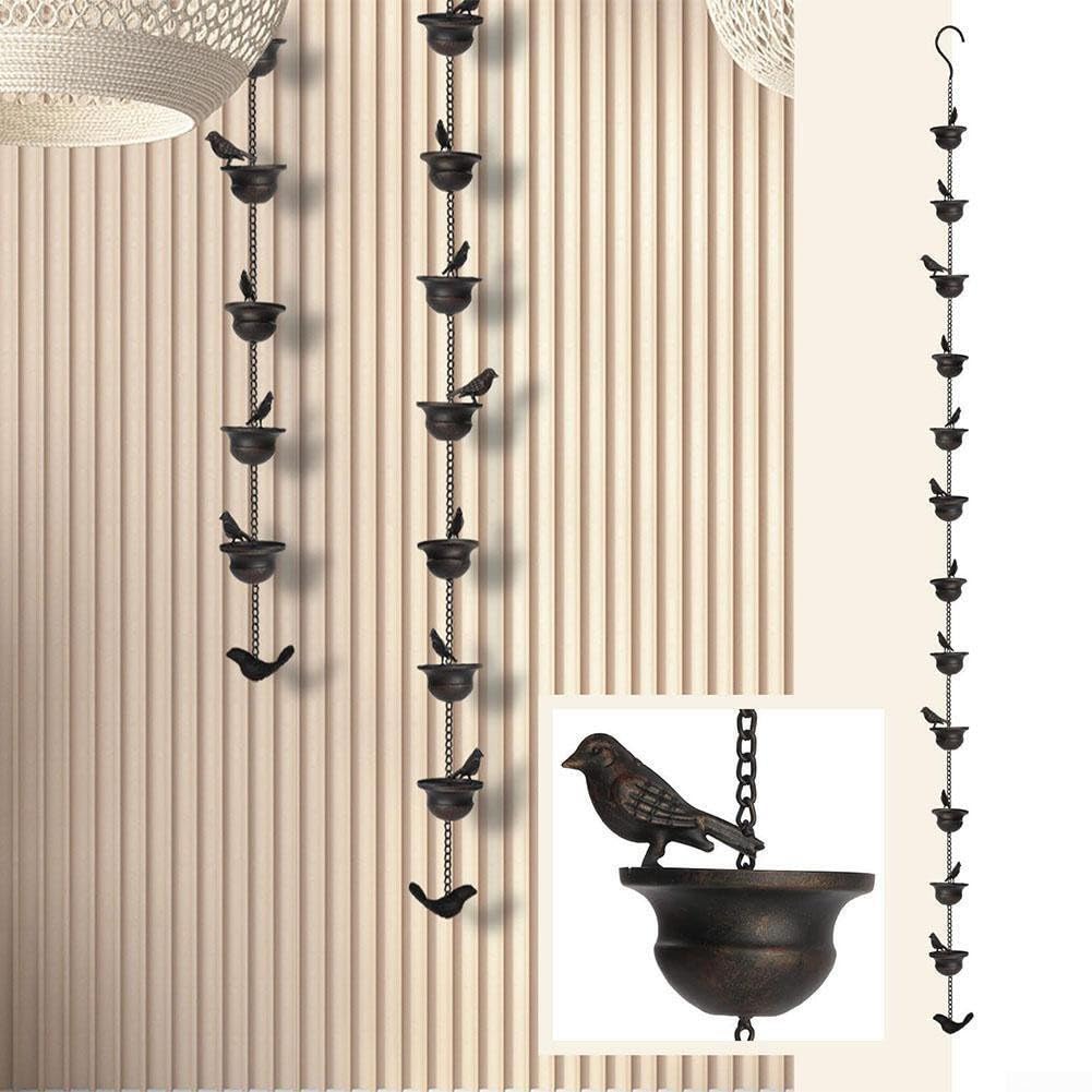 3 Pièces Oiseau Cloche À Vent Décor Extérieur Décor En Métal Carillons