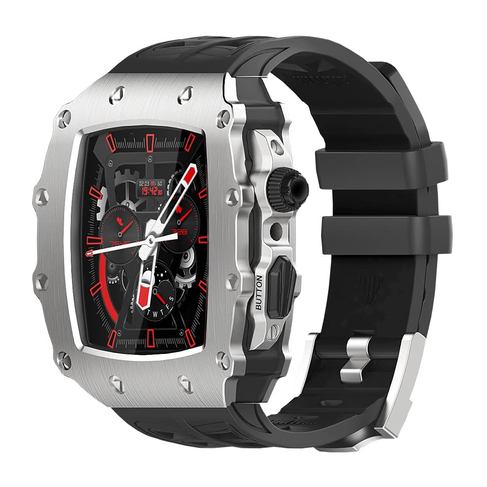 Kit assemblage bracelet montre caoutchouc boîtier métal 45 - 8