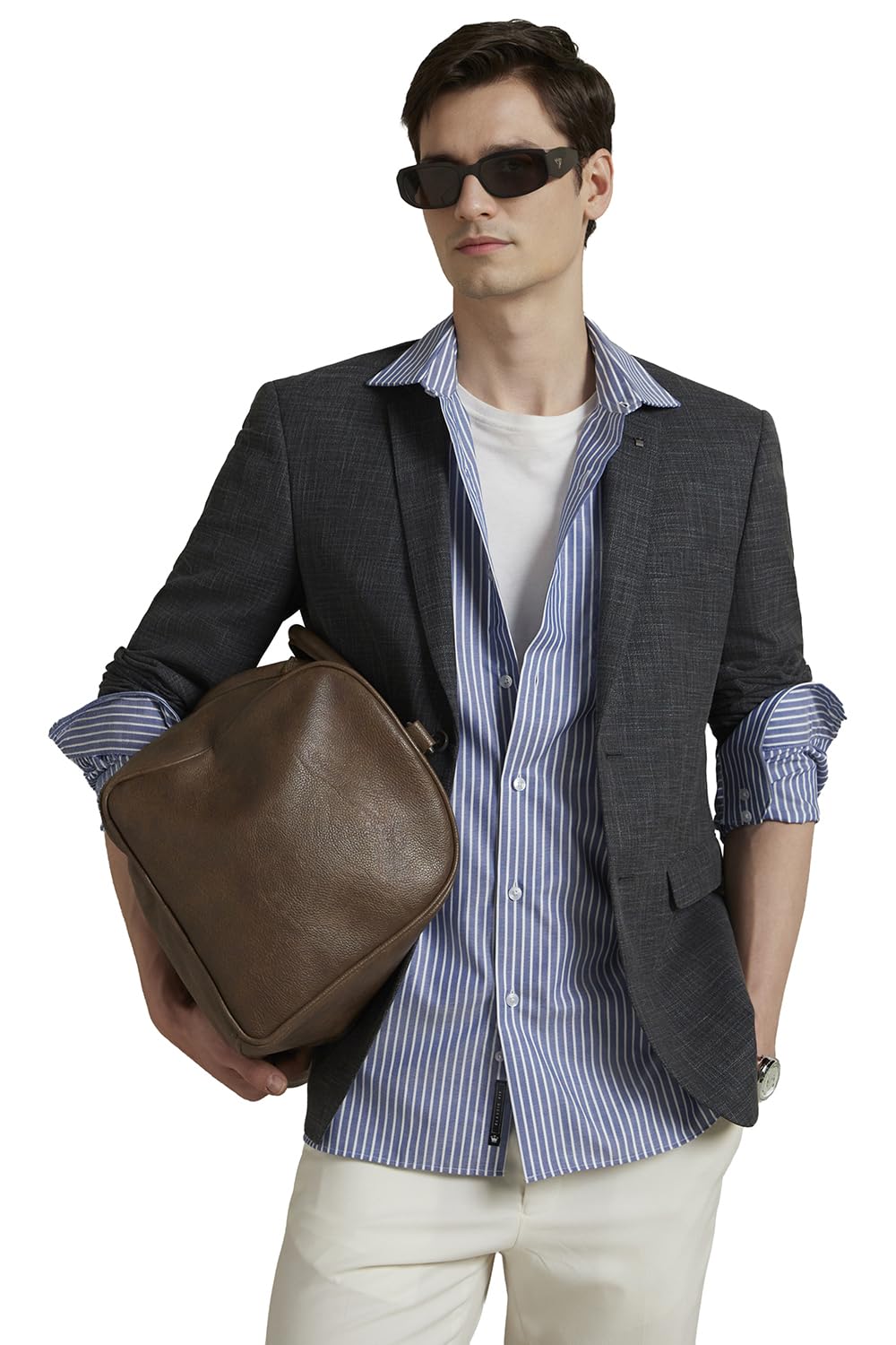 Men's Easy to Iron Everyday wear Premium Cotton Full Sleeve Stripe Formal Shirt