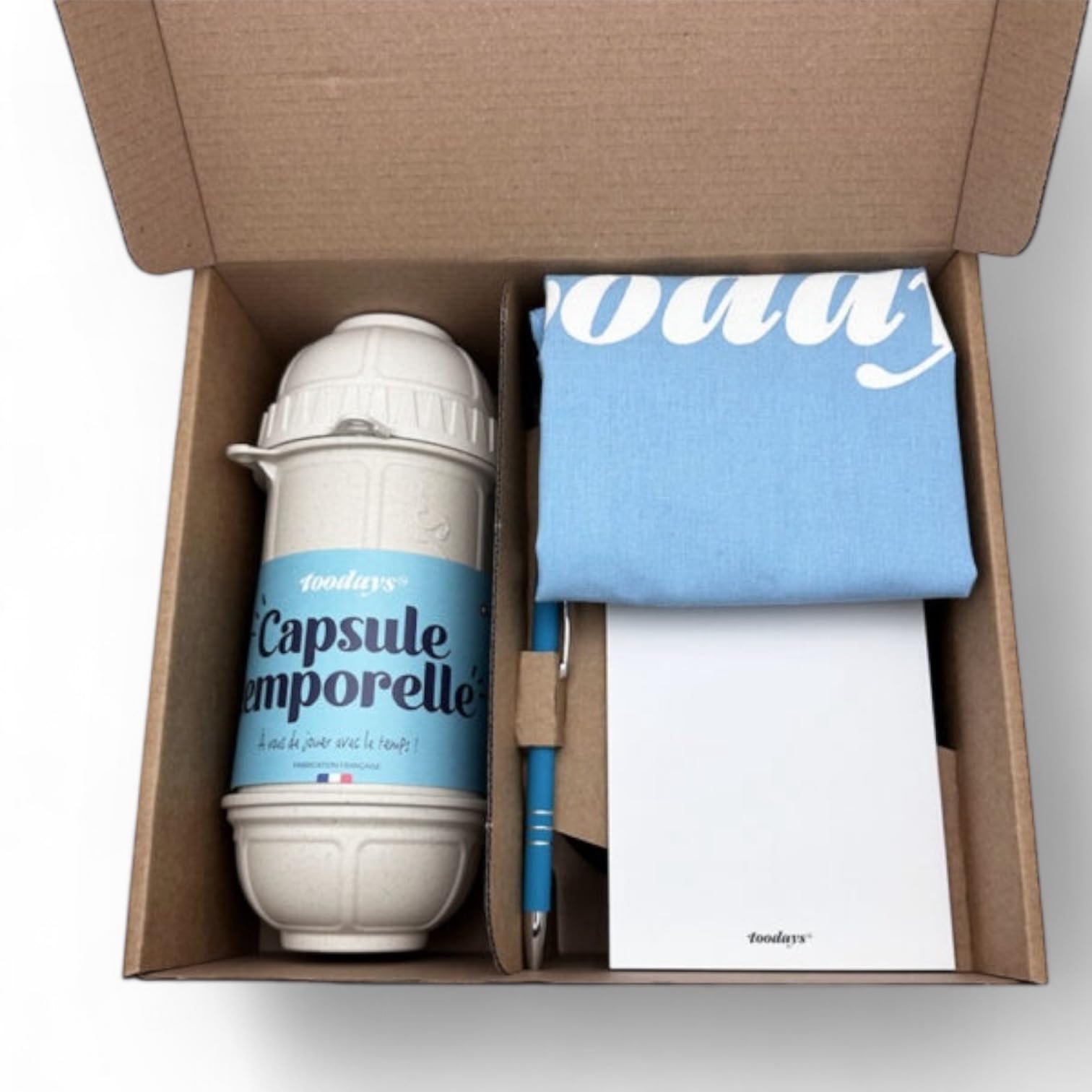 Kit Capsule temporelle – Activité Unique et Originale pour Conserver Les Souvenirs d'un Anniversaire, d'une Naissance, d'un Mariage, d'une fête, d'un EVJF, etc. – Fabrication française
