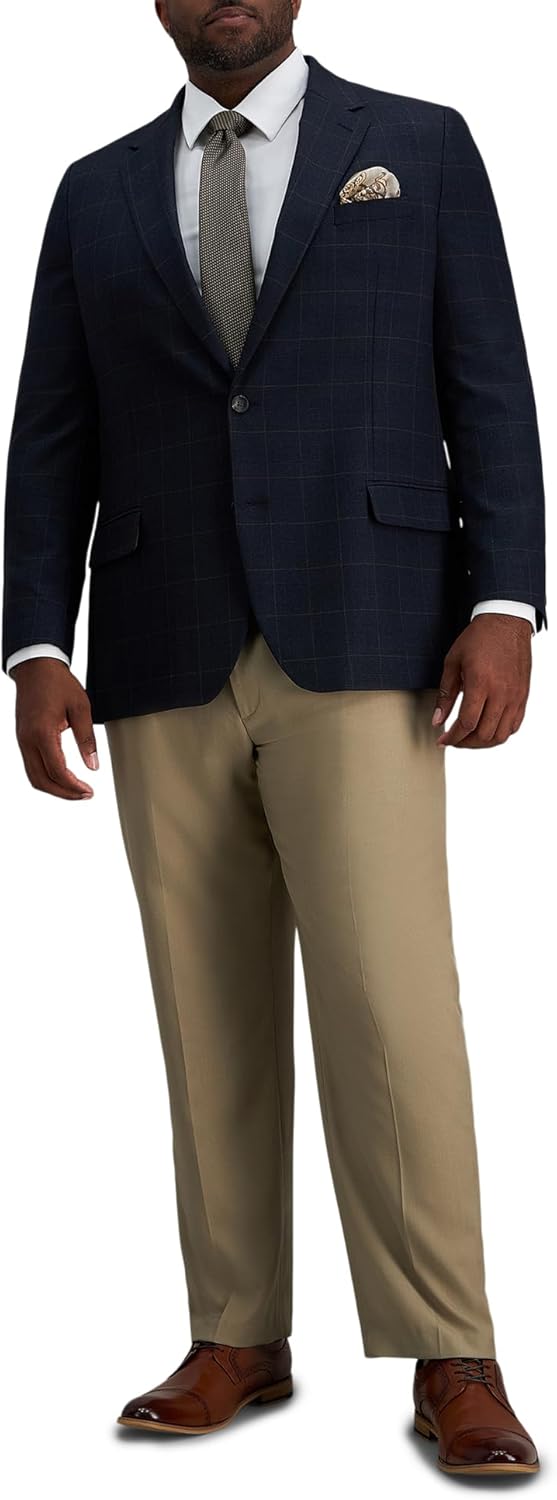 Haggar Mens Men's Jmh Premium Stretch Tailored Fit Subtle Pattern Sport Coats - Image 3