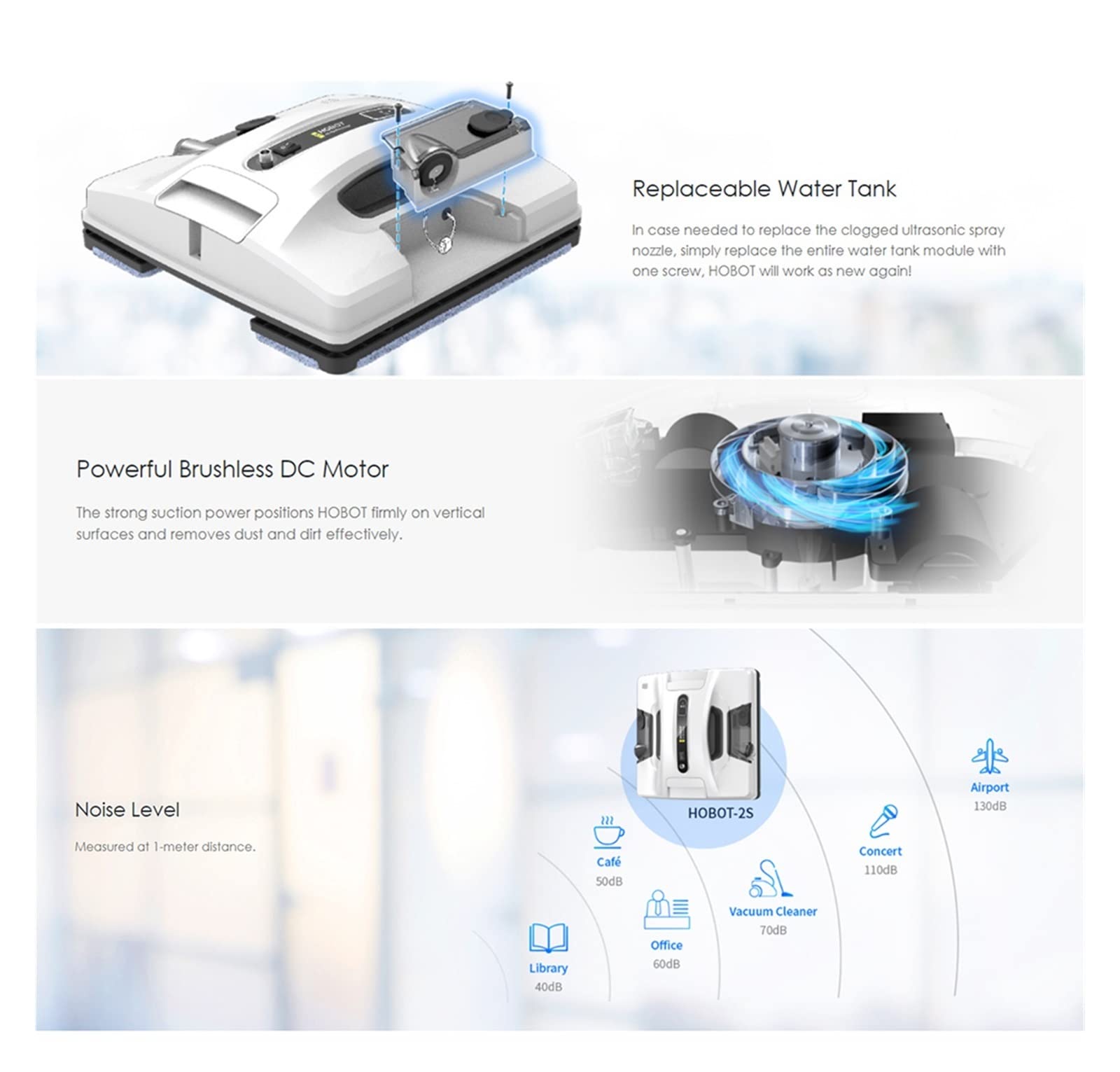 Limpiador de Ventanas Robot Limpiador de Ventanas Robot eléctrico de Limpieza de Ventanas Lavadora de Limpieza de Ventanas Limpiaparabrisas for Ventanas, Azulejos, baños