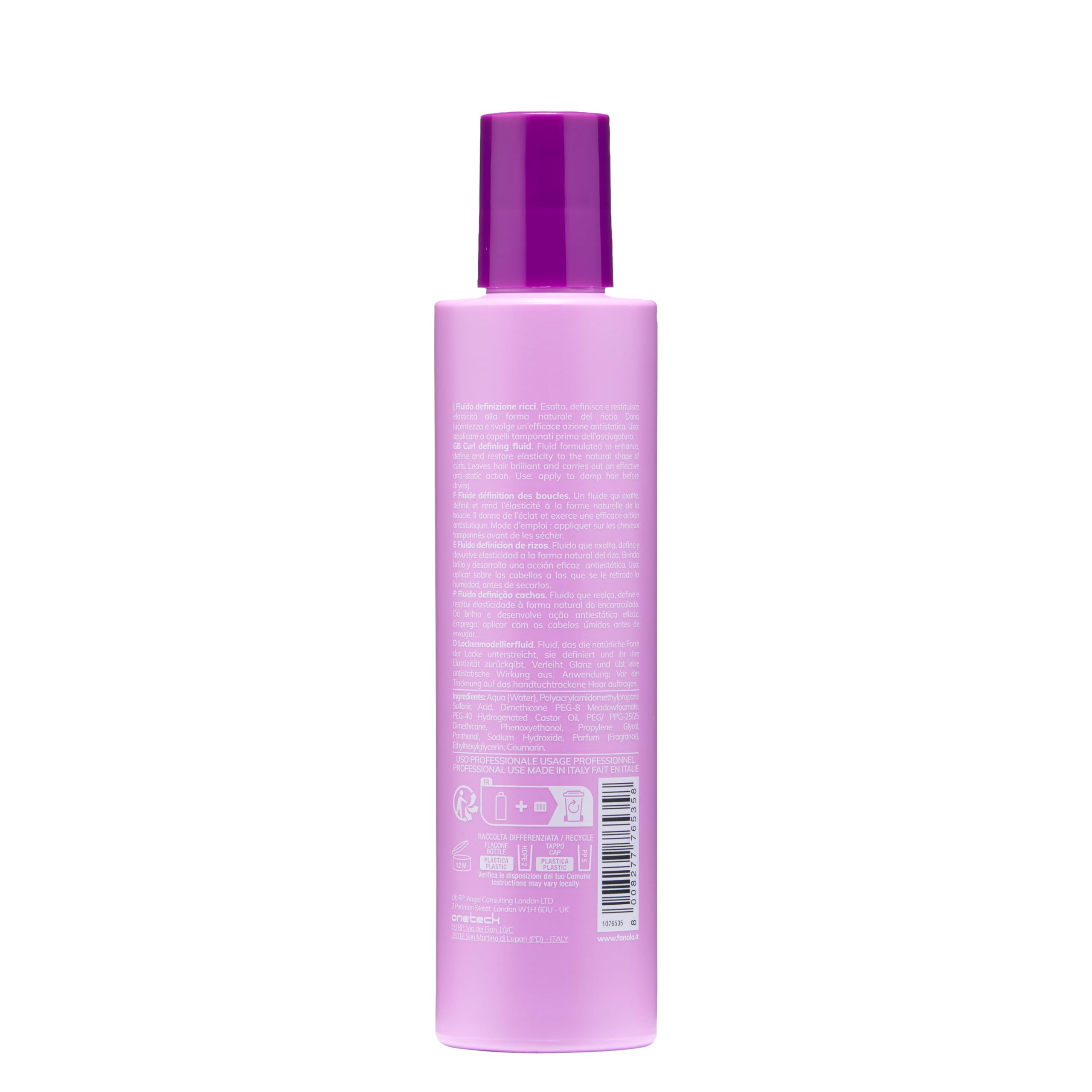 FANOLA FAN TOUCH FEEL THE CONTROL Fluid definiujący loki 200ml