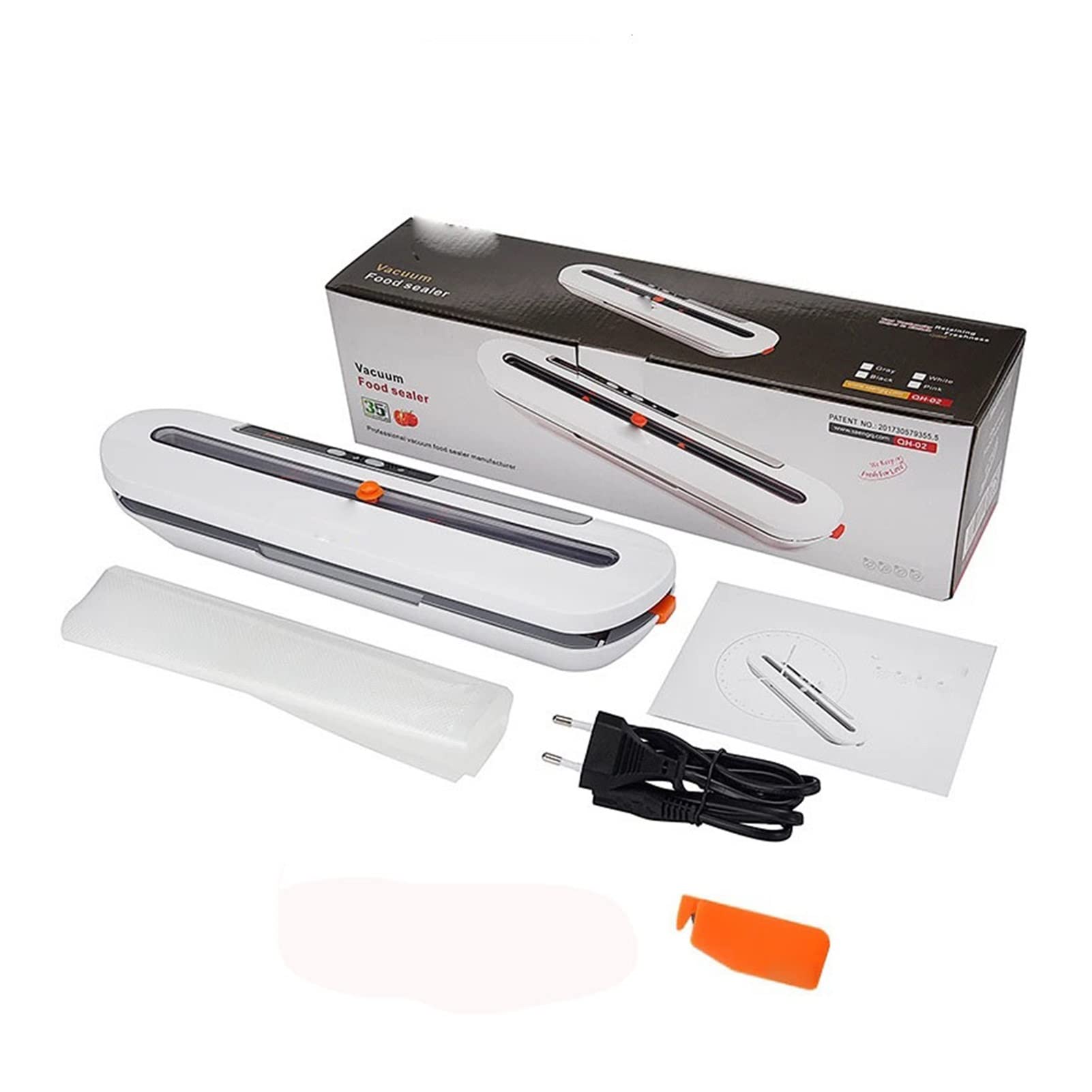 HMTE Scellant sous Vide 220V / 110V Machine de Conditionnement sous Vide Alimentaire Domestique Commerciale Automatique Comprenant 10 Sacs (Couleur: 6, Tension: 110V) (3 110V)