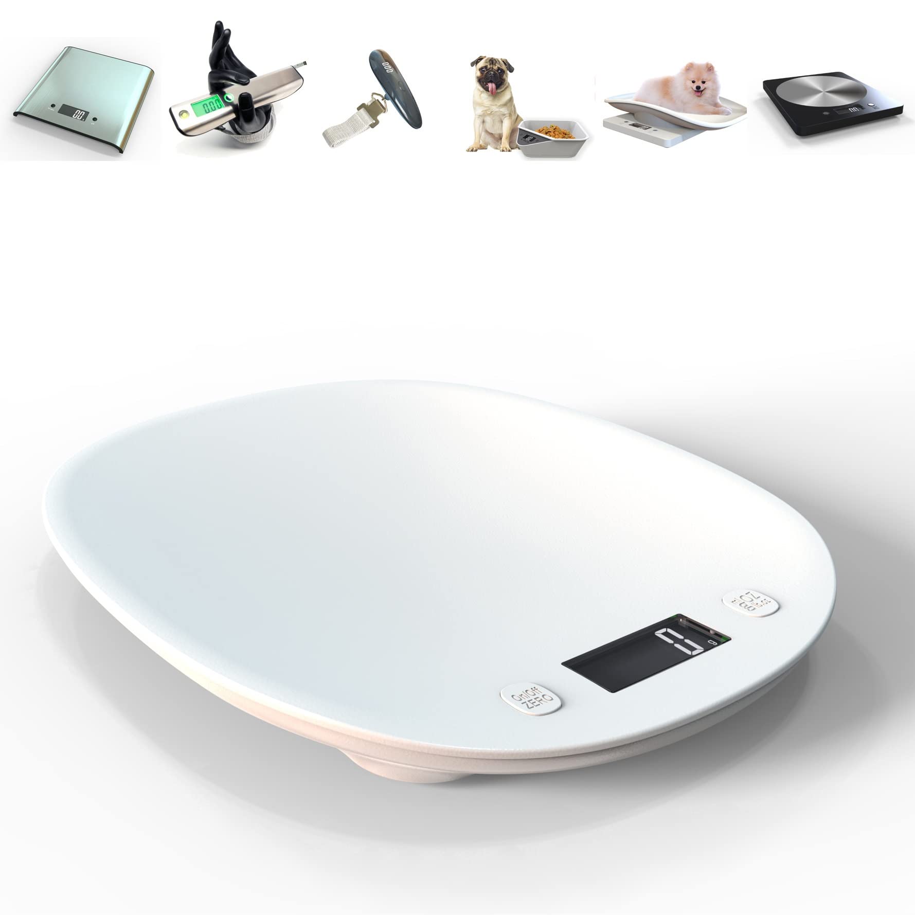 Báscula de alimentos: la pantalla digital muestra el peso en gramos, onzas, mililitros y libras para preparar comidas, cocinar y hornear Necesidad de cocina diseñada little surprise