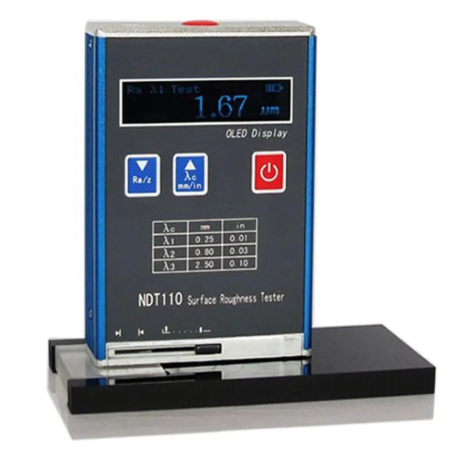 LNHHG Digital Surface Roughness Tester NDT110 The roughness of metal andnon-metallic surface meter Ra: 0.01~15.000μm Rz:0.1~50μm