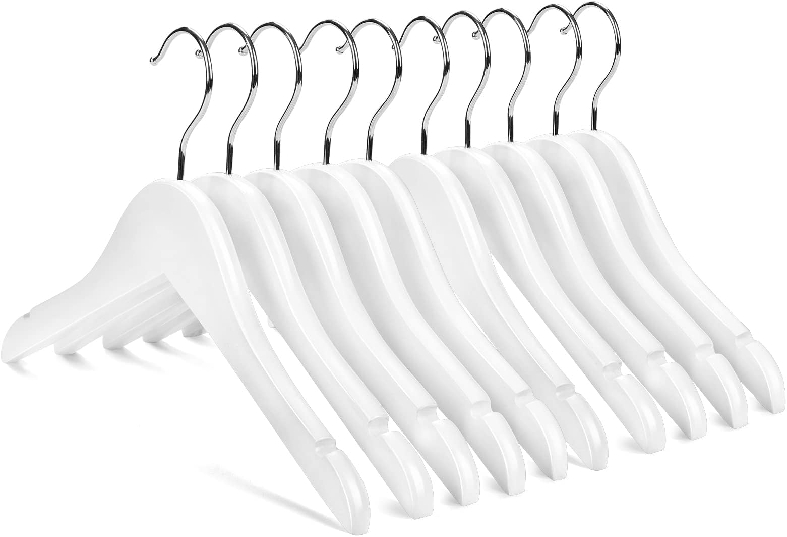 10 Pack Clear Acrylic Children's Hangers kids Hanger Baby Toddler Infanthangers