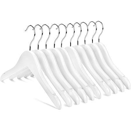 Skirt Hangers TOPIA HANGER Unfinished/Natural Wooden Pants