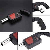 Vista 4 de HEEPDD Barbacoa soplador de aire para barbacoa, portátil para acampar al aire libre, electricidad, ventilador de barbacoa, ventilador de soplador
