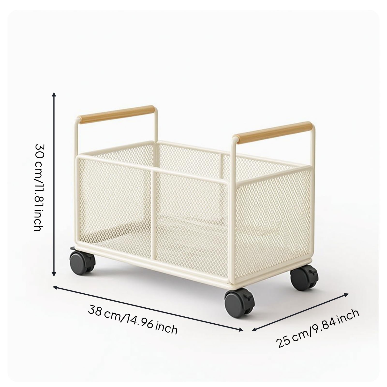 Carrello Porta Libri con Ruote Facile da Spostare Carrello Portaoggetti Multiuso Robusto Libreria Mobile per Studenti, Smart Worker, Studio, Soggiorno, Nero, Grande Con Ruote