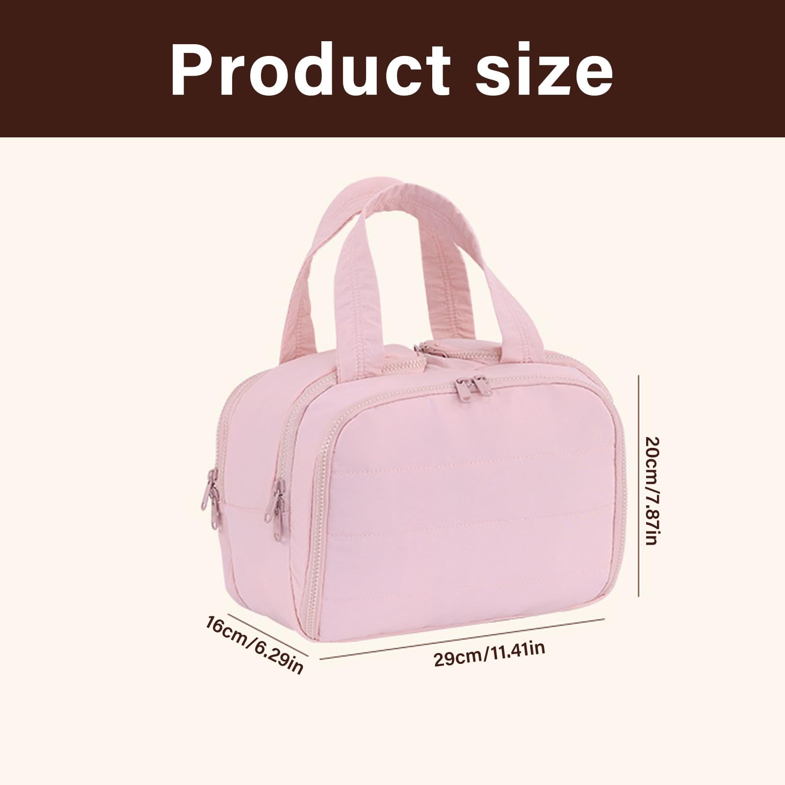 Freundliche Make up Aufbewahrungstasche mit Mehreren Fächern, wasserdichte Materialien, Kosmetik Organizer für Frauen, tragbare Reise Kosmetiktasche
