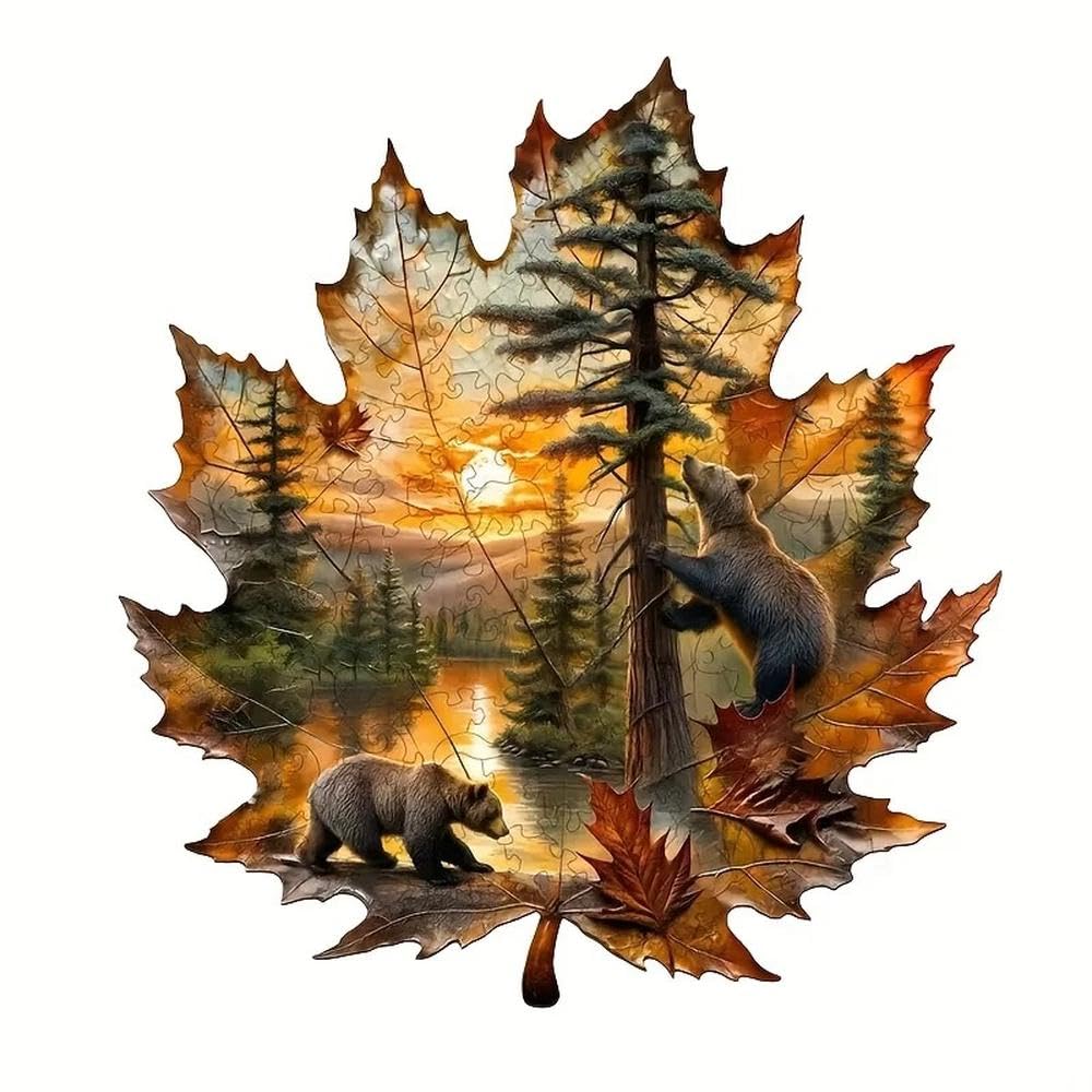 Maple Leaf Brown Vinyl Sticker for Cars Laptops Water Bottles Walls