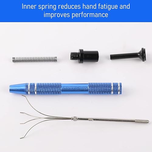 Miniatura 4 de Herramienta de recogida de 4 puntas para joyero, herramienta de acero inoxidable para perforación de bolas, herramienta de recogida de 4 garras para