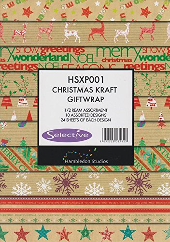 40 fogli assortiti di carta regalo natalizia in