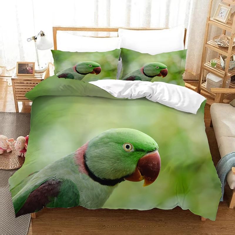 Parure de lit 90x190 oiseau pour transformer la chambre enfant en havre de paix cyan