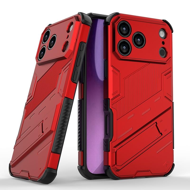 Coque iPhone 17 rigide rouge en silicone premium anti-choc
