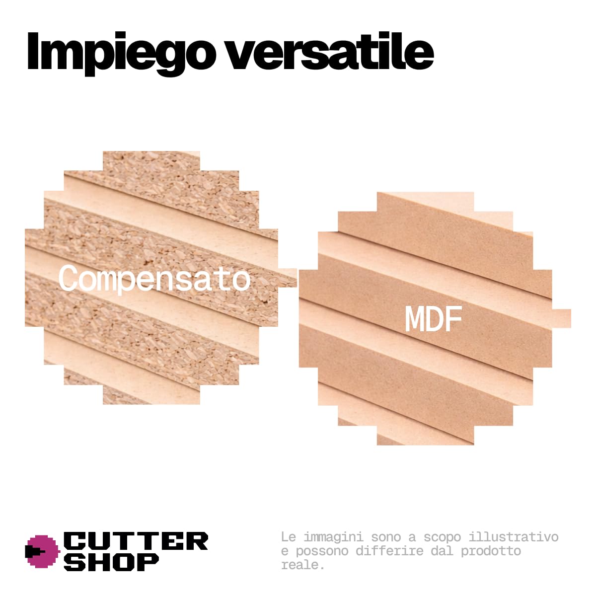 Fresa CNC con rompitruciolo (Chipbreaker) – a 3 taglienti, metallo duro, per legno, plastica e VTR | Serie RW – D6.0x6.0xL32/75