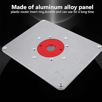 Aluminum Alloy Router Table Insert Plate with Insertion and Install Screws