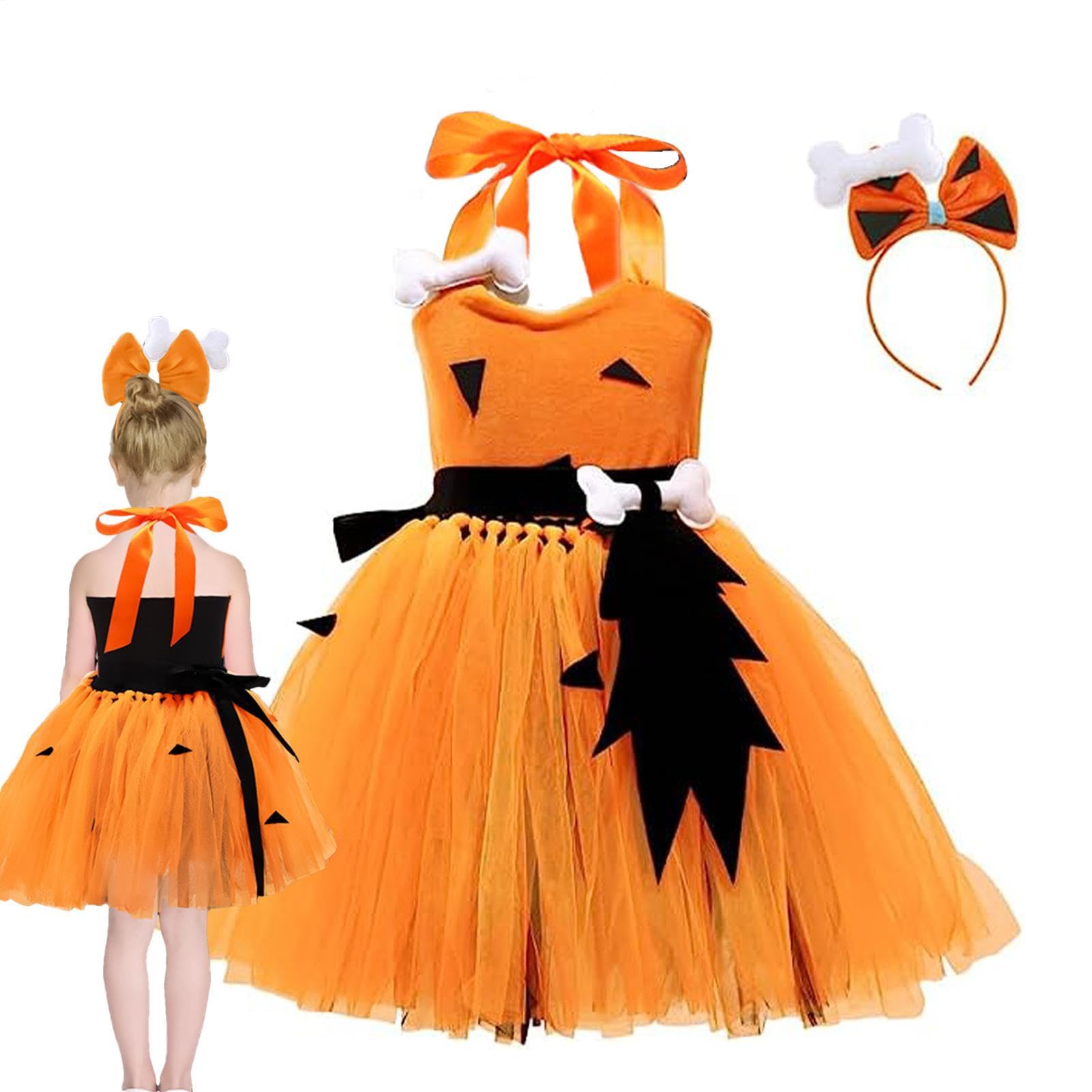 Costumi per ragazze con fascia Halloween Tutu Principessa Tulle Dress