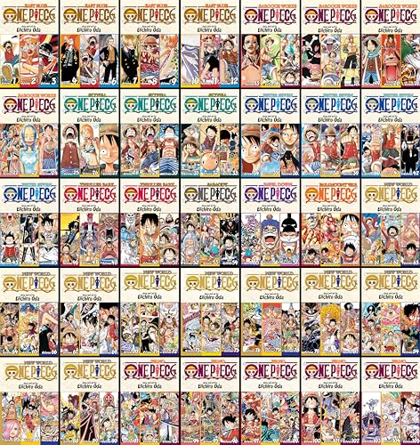 One Piece Omnibus Series Set (35 Books), Complete Manga Collection, by Eiichiro Oda (35 volumes, comprising One Piece Volumes 1-105)