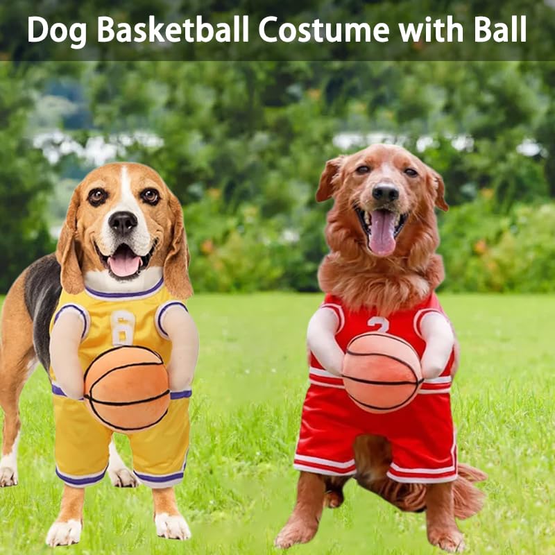 Disfraz deportivo baloncesto para perros, talla grande miniatura 2