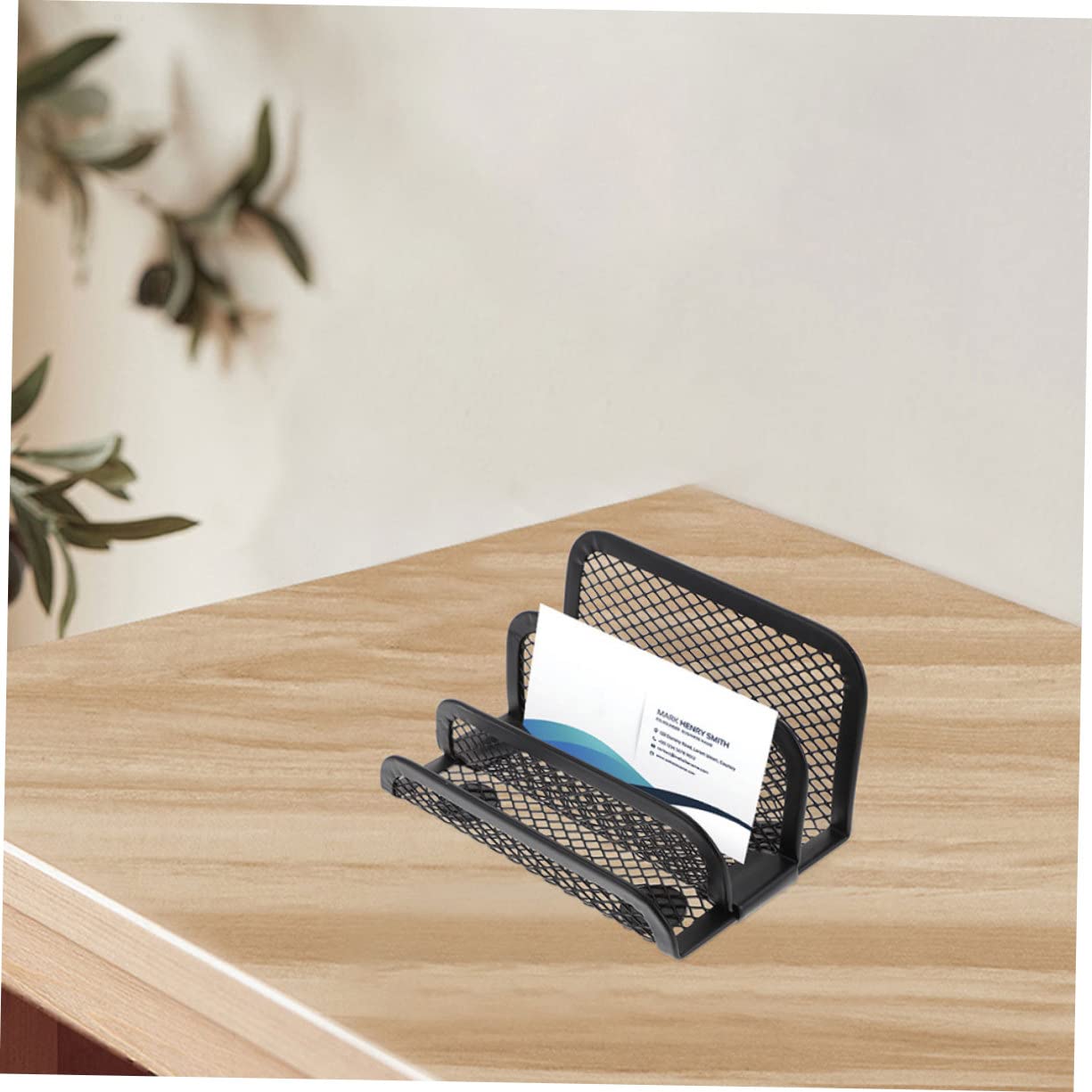 NUOBESTY 6pezzi Porta Biglietti Da Visita Da Pz Per Scrivania Supporto Robusto Per Esposizione Carte e Organizzazione Biglietti Per Ufficio e Eventi Aziendali