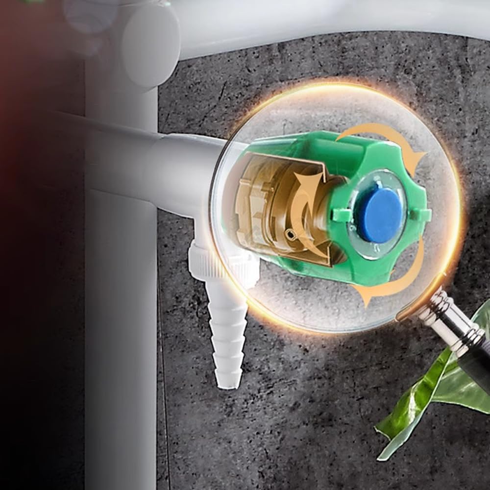 Grifo De Laboratorio De Dos Caños Con Ducha De Enjuague Previo Giratorio De 360 Grados, Núcleo Totalmente De Cobre Recubierto De Resina, Adecuado Para Laboratorios, Escuelas Y Hospitales