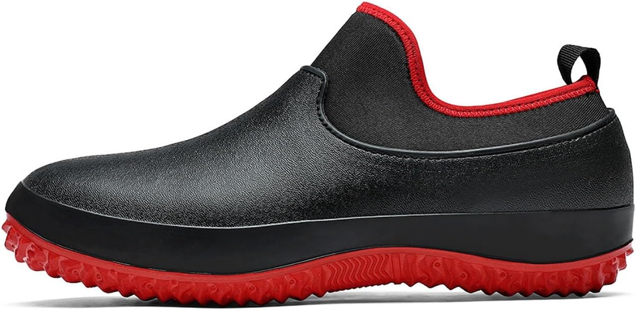 NVBHOF Mens Kitchen Chef Shoe, Non Slip Lightweight Shock Absorbing Safety Work Shoes, Waterproof Food Service Shoes, for Hospital Garden Nursing Nurse Shoes (Color : Black, Size : 11)