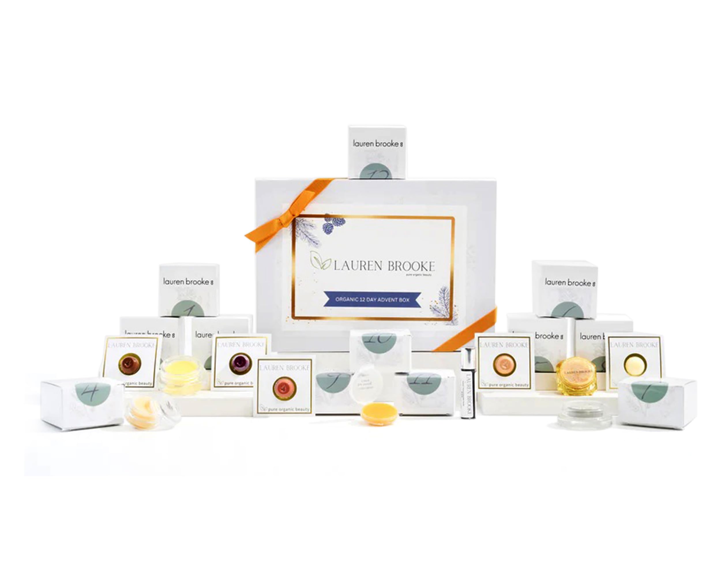 Organic Advent Beauty Gift Box Set, 2024 Edition - 12 Mini Sizes & Limited-Edition Products
