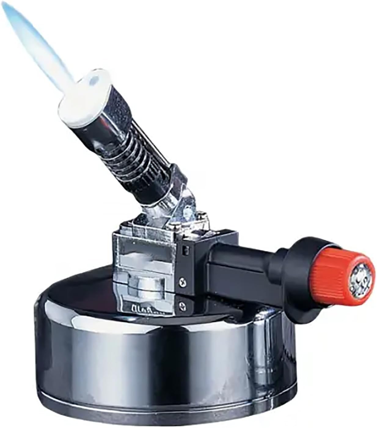 Lab Bunsen Burner, Small Gas Stove, Electronic Portable Bunsen Burner, Refillable Fuel Design and Gas Storage Capacity 35g, Max Temperature 1300°C, for Heating, Welding, Cooking