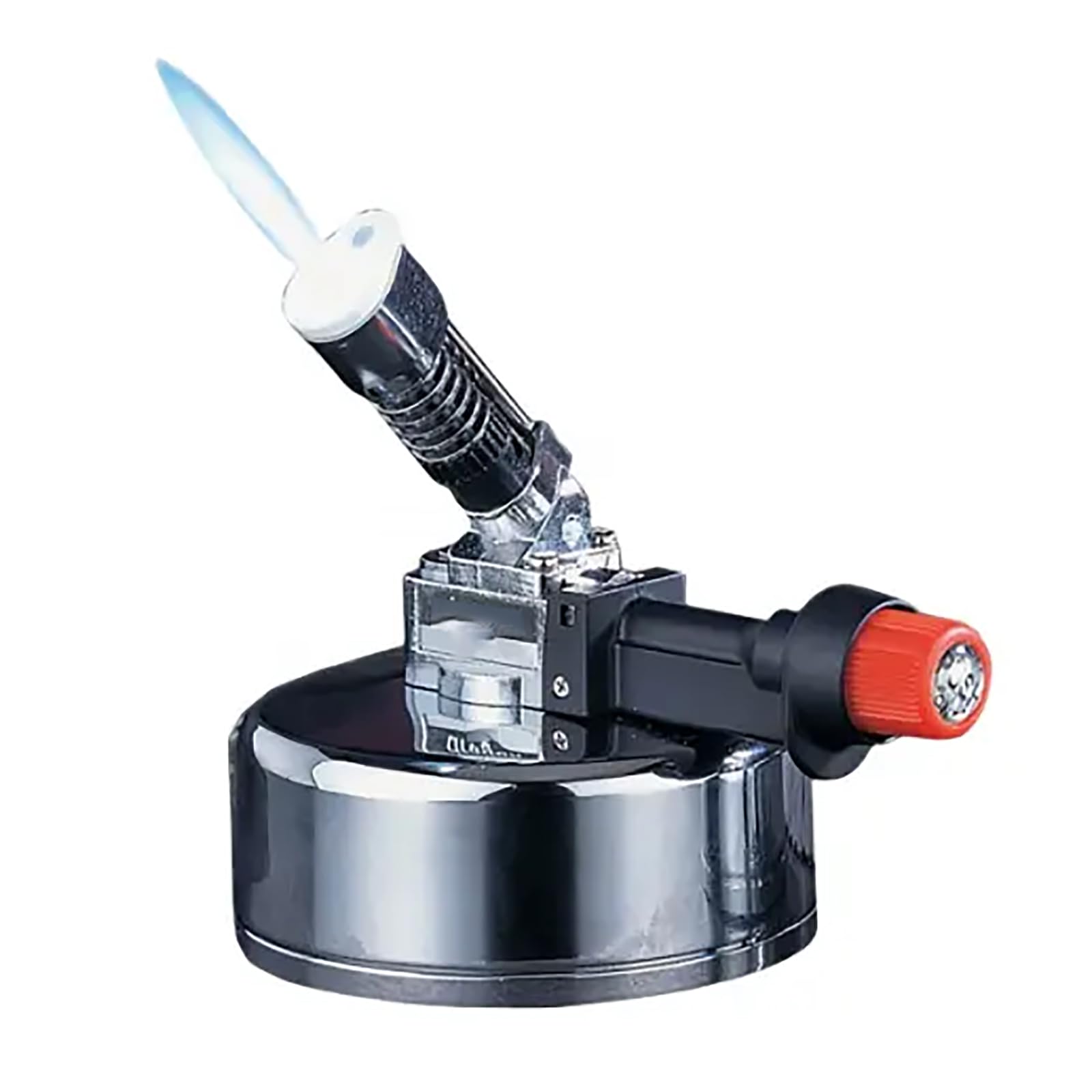 Labor Bunsenbrenner, Kleiner Gaskocher, Elektronischer Tragbarer Bunsenbrenner, Nachfüllbares Kraftstoffdesign und Gasspeicherkapazität 35g, Max Temperatur 1300°C, zum Heizen, Schweißen, Kochen