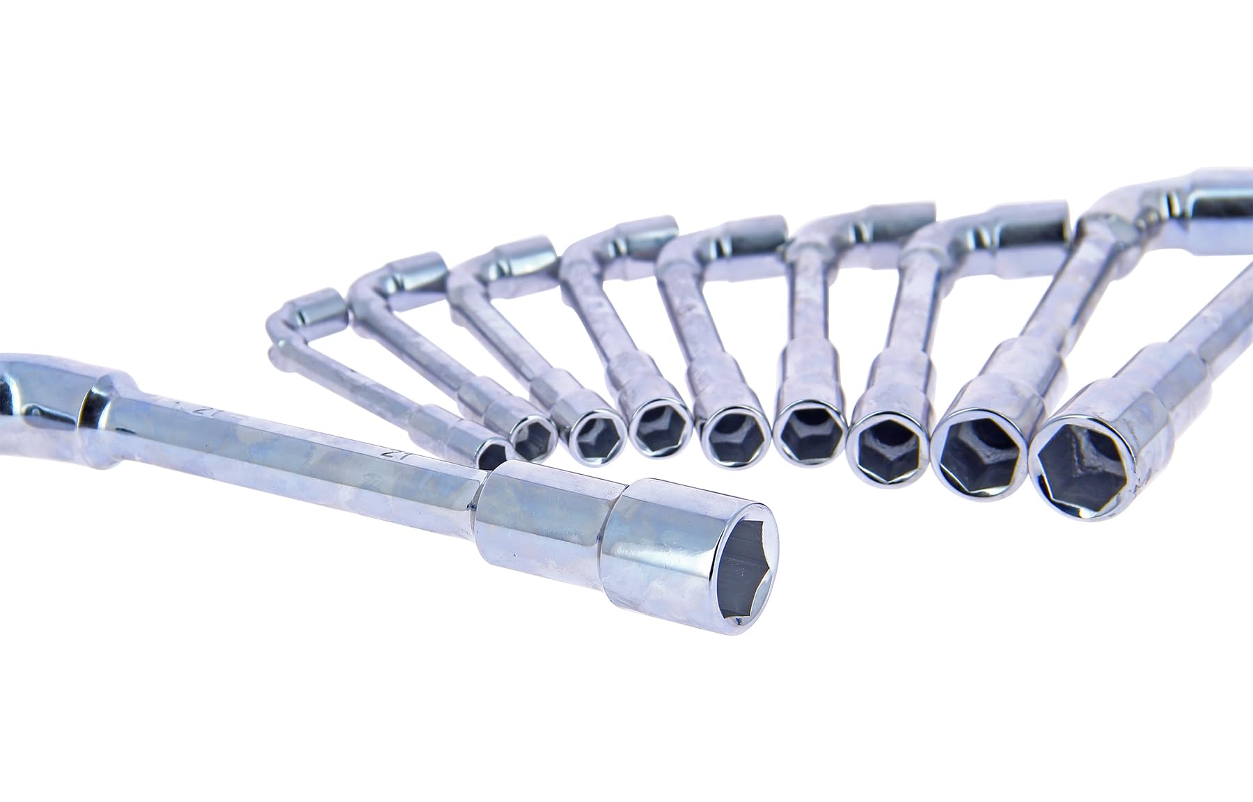 10 clés à Pipe débouchées 8 à 21mm