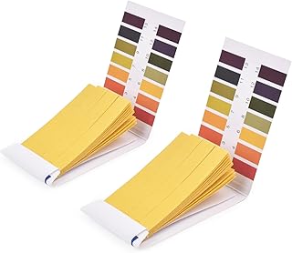 pH Test Strips, 160 PH Strips, Litmus Paper PH Test Strips, pH Level Test Kit for Water, Saliva, Soap, Urine, Food, Liquids, Soil, Lab Monitoring, Measure Full Range 1-14(2 Pack)
