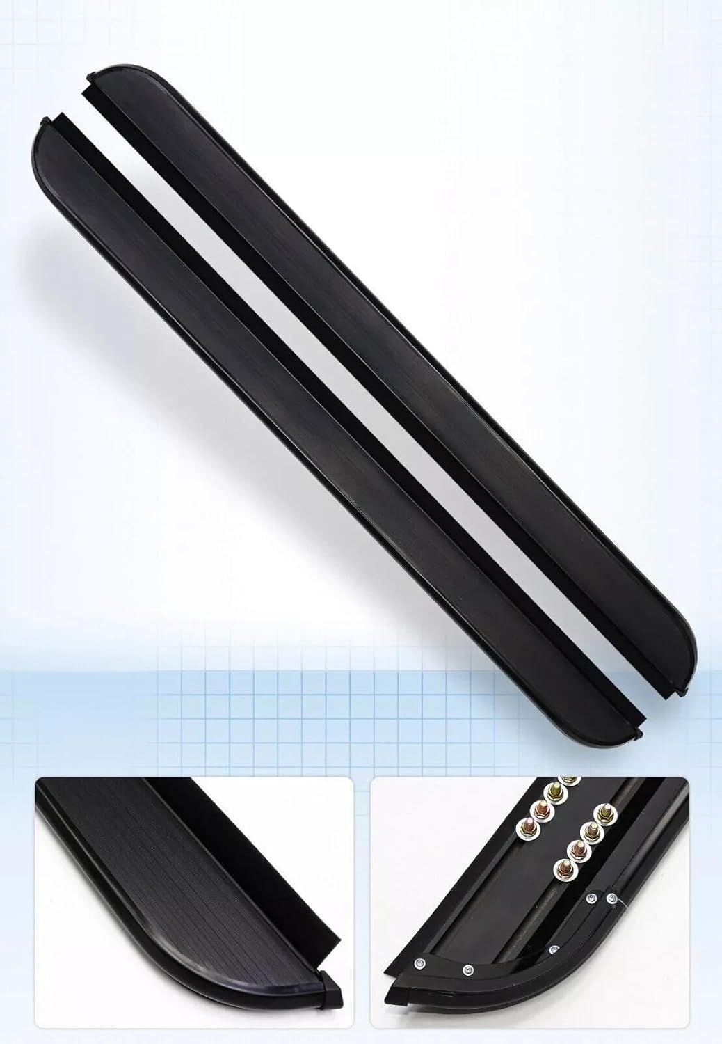 Running Boards Side Step Fits for Toyota Corolla Cross 2022-2026 Aluminum Nerf Bars Side Steps 2Pcs All Black