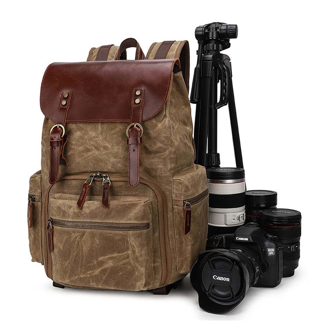 Camera Plecak, Unisex Wodoodporna sprzęt fotografia Gears Torba Case Do DSLR/SLR Soczewka Soczewki Tripod, Case Case Kompatybilny Dla Fotografa,Black gray
