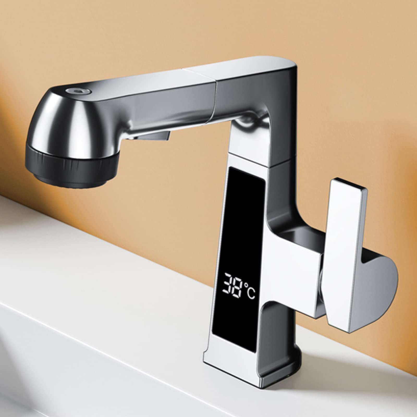 Mitigeur de lavabo de salle de bain extractible pour simplifier votre routine