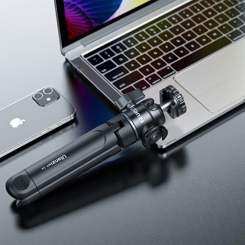 Ulanzi 2109 U-Vlog with Head Height Adjustable Anti-Retractable Lock 2-Way Vlog Selfie Stick Tripod