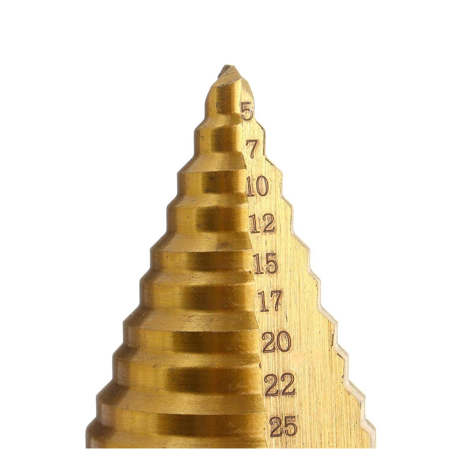 Wiertła do metalu, Wiertło spiralne z rowkiem stopniowym, Wiertło stożkowe 35 mm, Stal szybkotnąca, Wiertło do otworów w drewnie i stali