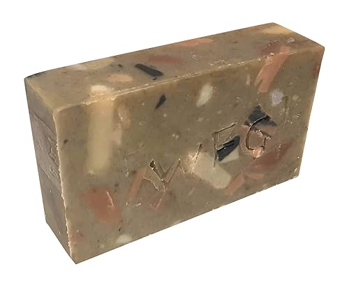 WFG WATERFALL GLEN SOAP COMPANY, LLC, Leaves n'Twigs jabón de baño, pachulí y naranja dulce, patrón aleatorio enriquecido con mantequilla de kokum