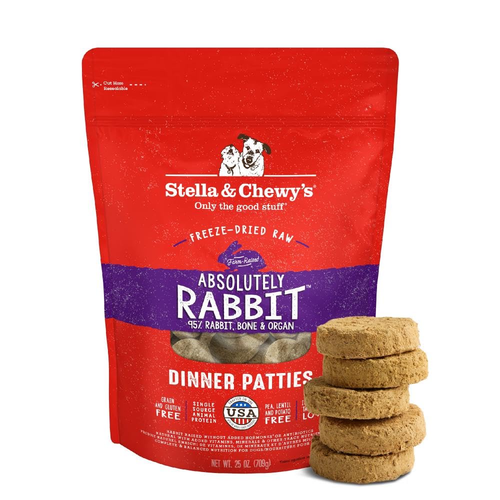 Stella & Chewy's Freeze-Dried Rabbit Dinner Patties 25 oz